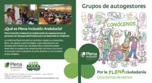 Ir a Díptico de Autogestores. Plena inclusión Andalucía