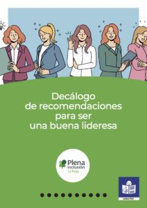 Ir a Decálogo de recomendaciones para ser una buena lideresa. Plena inclusión La Rioja.
