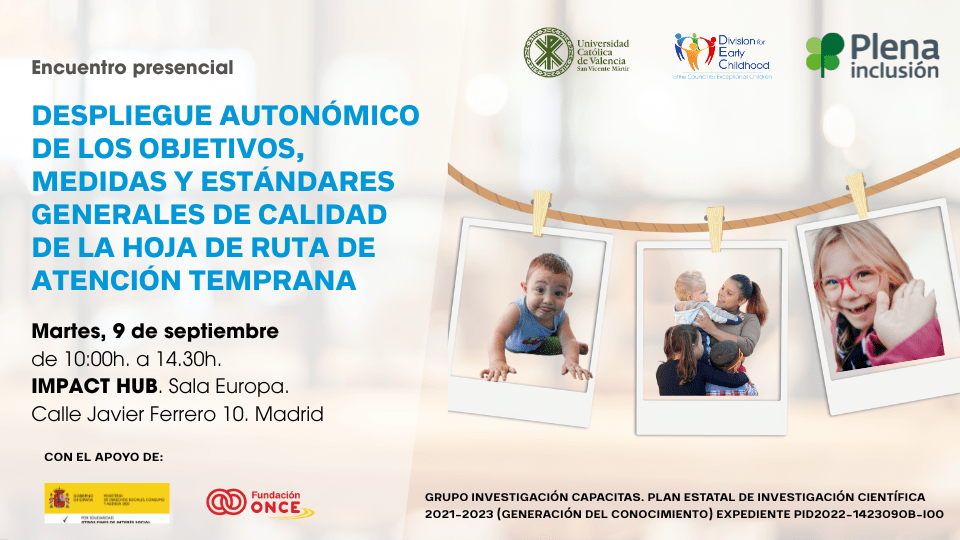 Ir a Plena Inclusión Andalucía asistirá al encuentro estatal para impulsar la mejora de la Atención Temprana en las comunidades autónomas