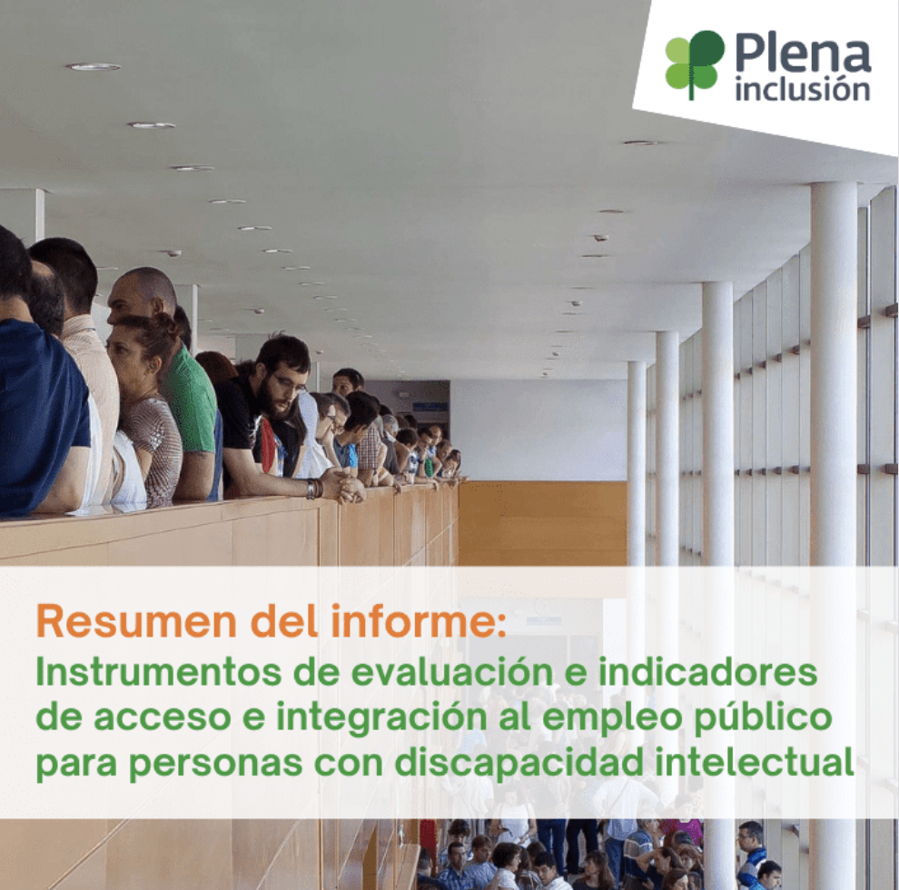 Ir a Un estudio de Plena inclusión identifica barreras y apoyos en el acceso al empleo público de las personas con discapacidad intelectual