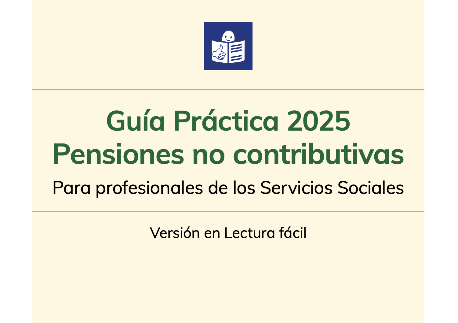 GUÍA PENSIONES NO CONTRIBUTIVAS