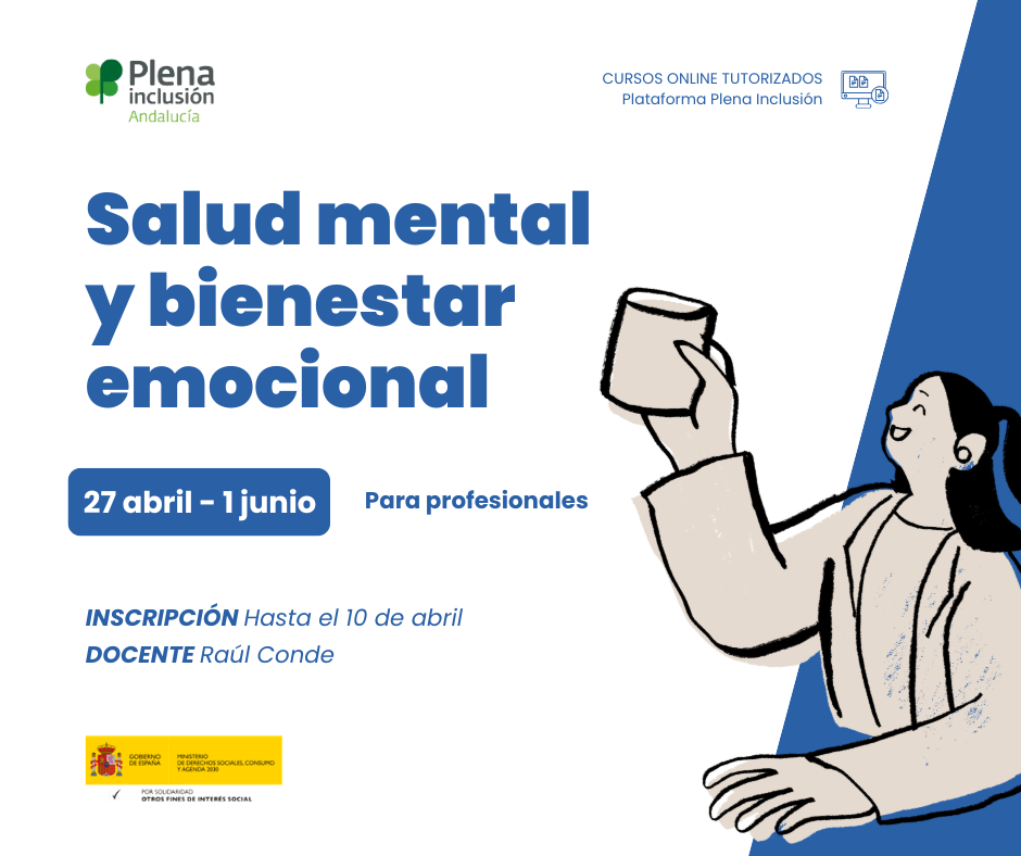Ir a Plena Inclusión Andalucía impulsa un nuevo curso online sobre salud mental y bienestar emocional