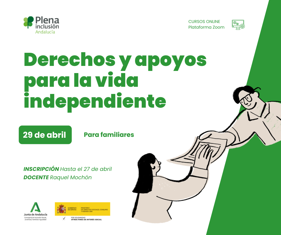 Ir a Abierto el plazo de inscripción para la formación ‘Derechos y apoyos para la vida independiente’