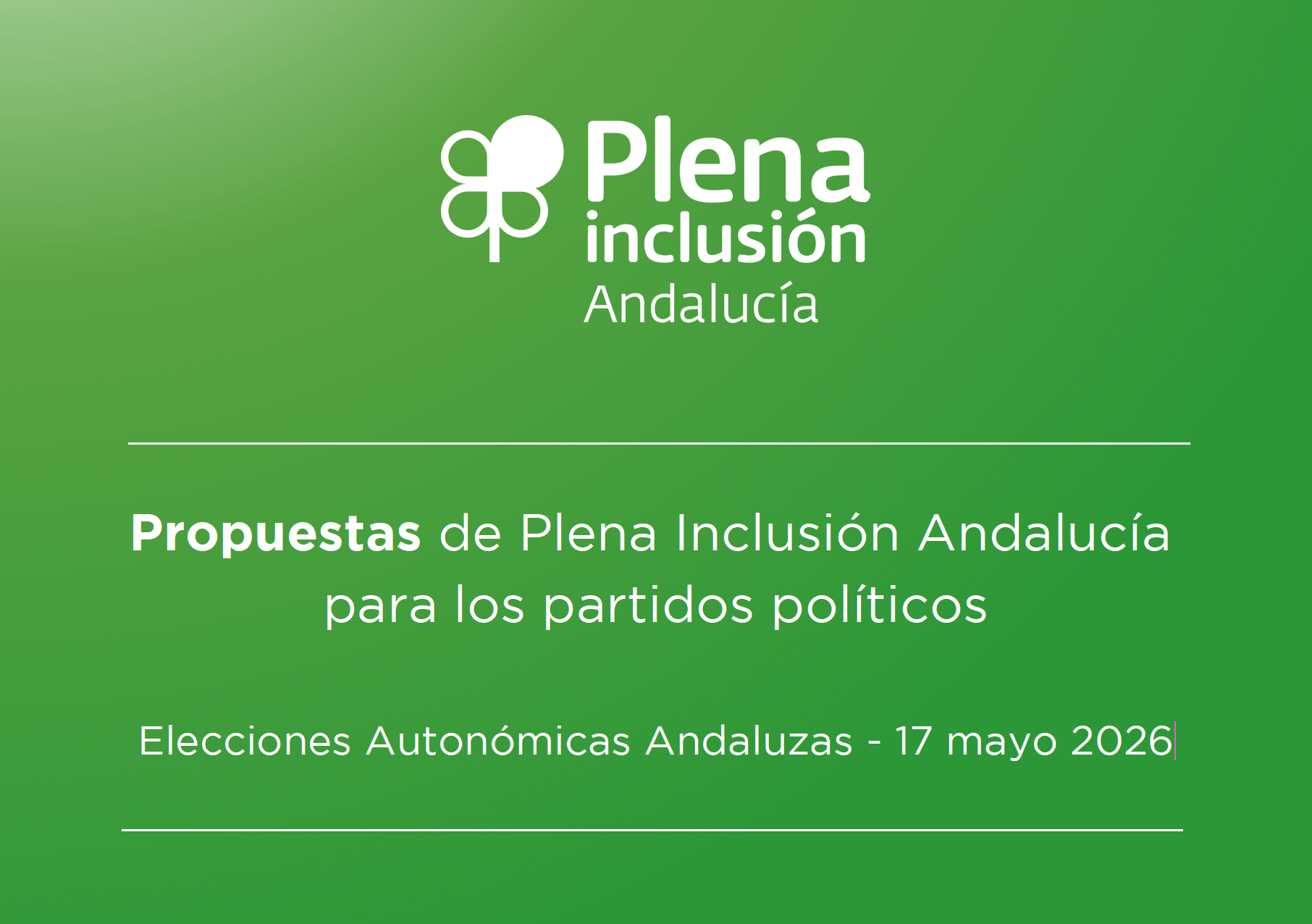 Ir a Plena inclusión Andalucía presenta sus propuestas a los partidos políticos ante las elecciones autonómicas del 17 de mayo