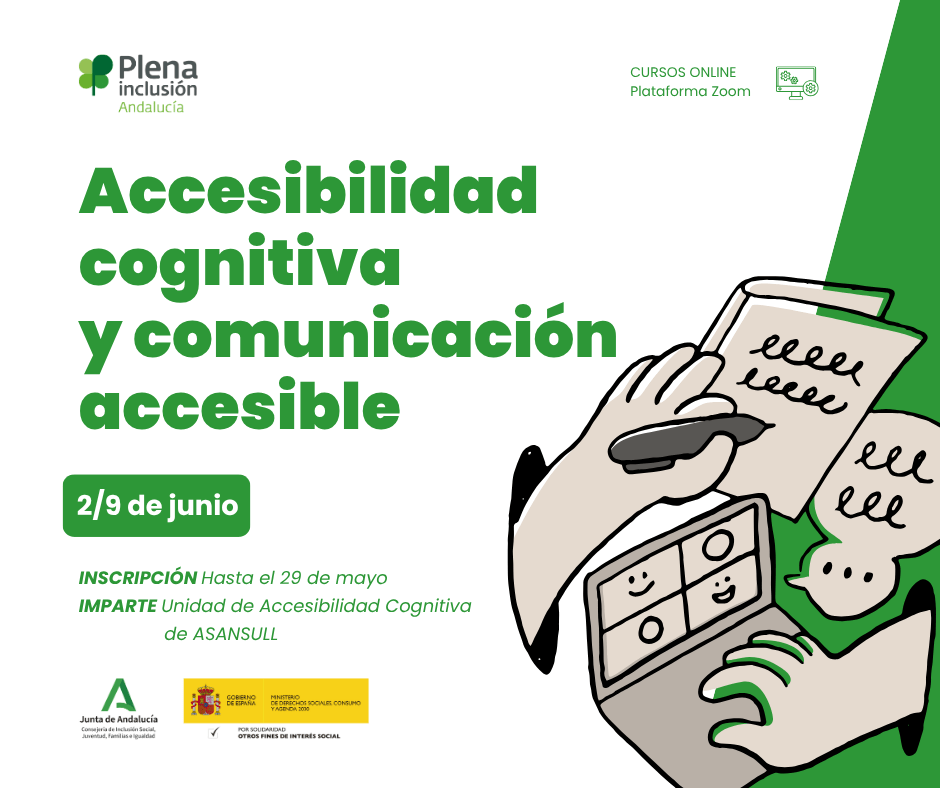 Ir a Sigue abierto el plazo de inscripción para el seminario online sobre Accesibilidad Cognitiva y Comunicación Accesible