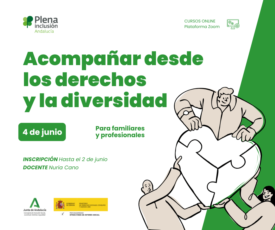 Ir a Abierto el plazo de inscripción para la formación ‘Acompañar desde los derechos y la diversidad’