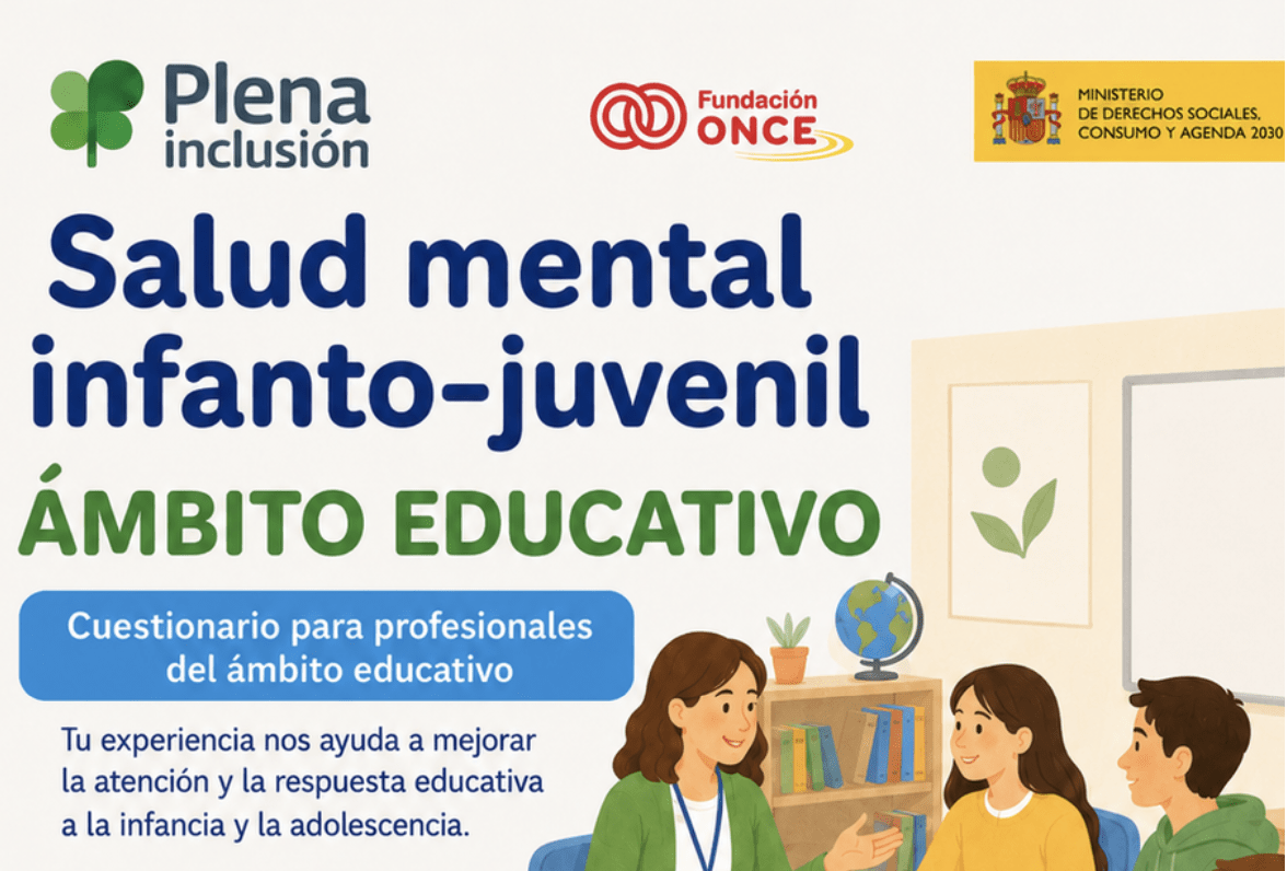 Ir a Plena inclusión impulsa tres cuestionarios para analizar la atención a la salud mental infanto-juvenil