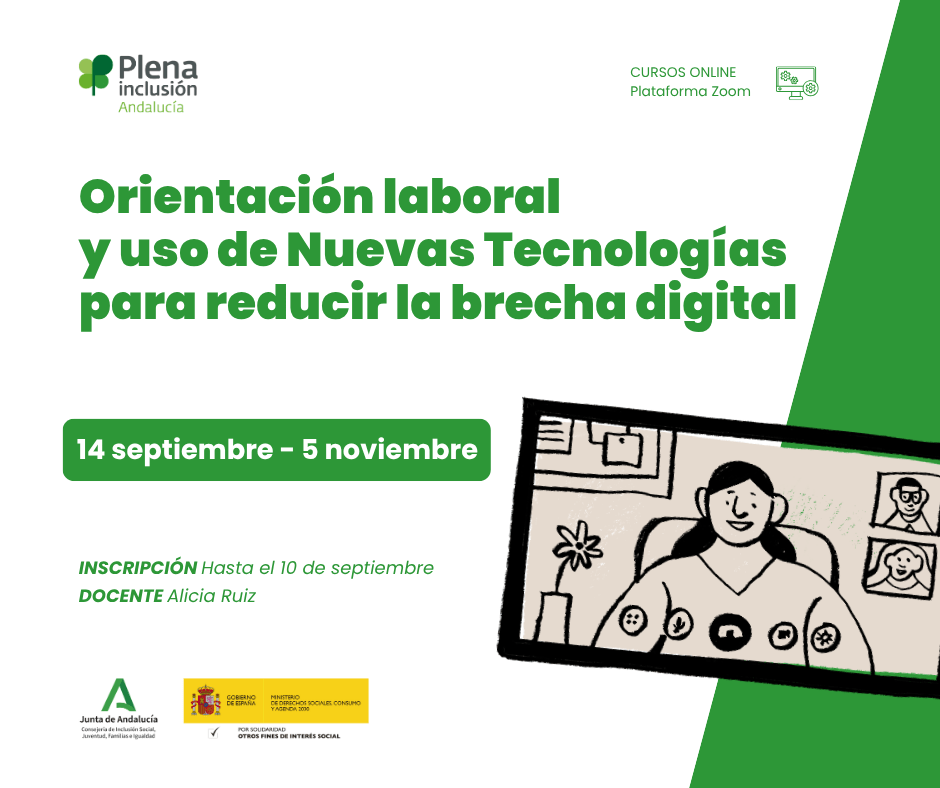 Ir a Plena inclusión Andalucía impulsa de nuevo la formación online para mejorar competencias digitales
