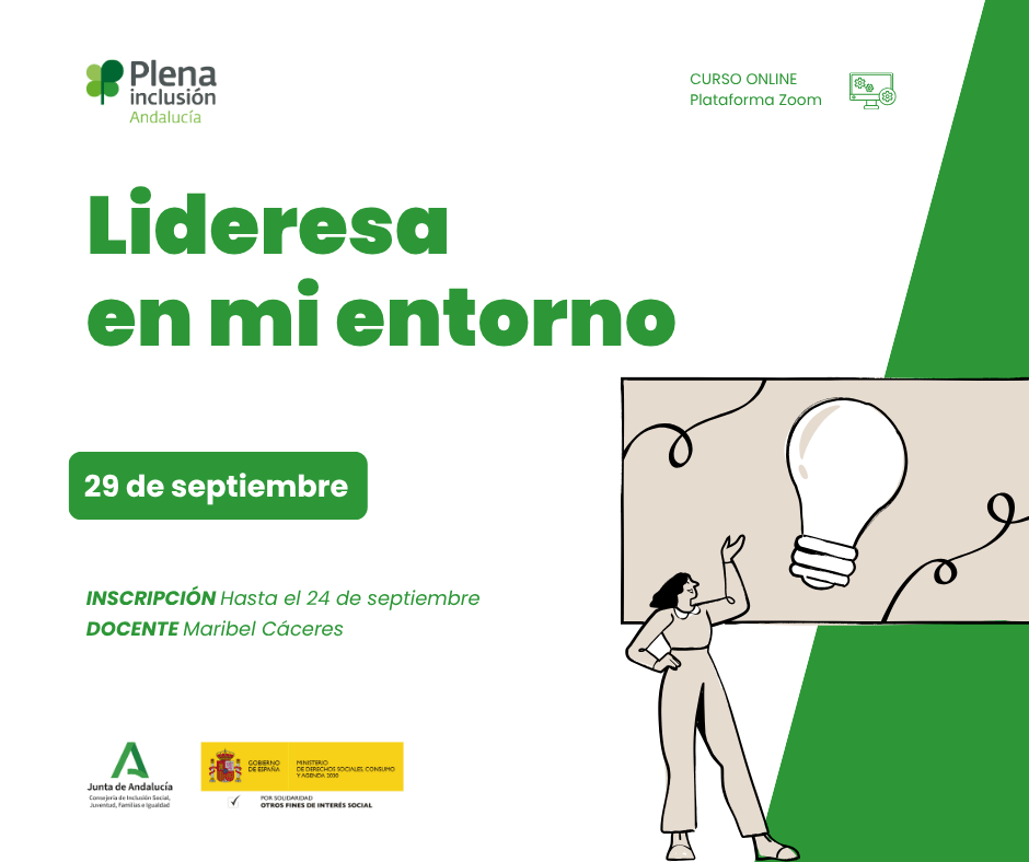 Ir a La formación online ‘Lideresa en mi entorno’ promueve la participación activa de mujeres con discapacidad intelectual