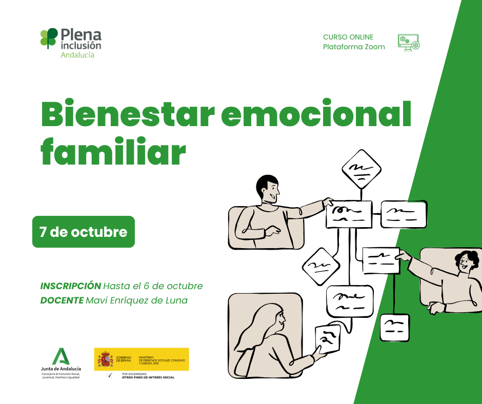 Ir a Nueva formación online orientada al bienestar emocional de familiares de personas con discapacidad intelectual
