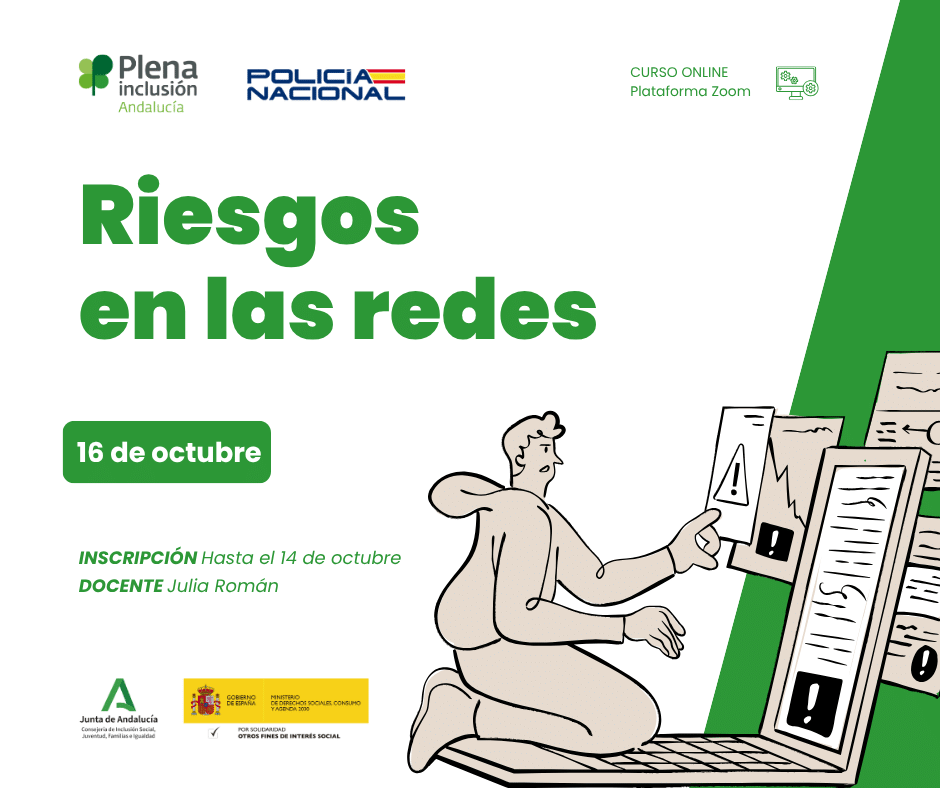 Ir a Plena inclusión Andalucía y la Policía Nacional ofrecen una formación sobre riesgos en las redes