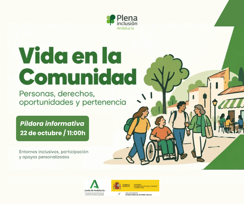 Ir a Plena inclusión Andalucía organiza una píldora formativa sobre el derecho a vivir en comunidad